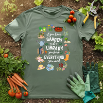 Garden & A Library T-Shirt