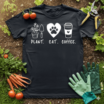 Plant Cat Coffee T-shirt