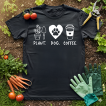 Plants Dog Coffee T-Shirt