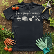 Simple Woman T-Shirt – Minimalist Nature Tee for Everyday Comfort