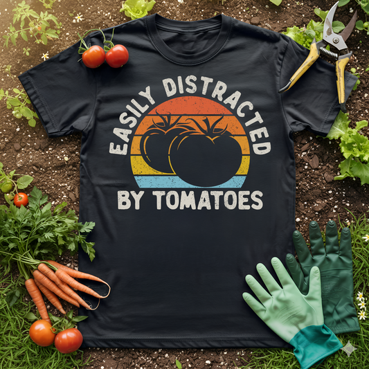 Easily Distracted By Tomatoes T-shirt