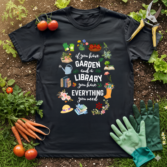 Garden & A Library T-Shirt